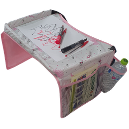Mesinha Infantil Portátil para Cadeirinha Carro e Carrinho de Bebe Montessoriano Cor:rosa - 4