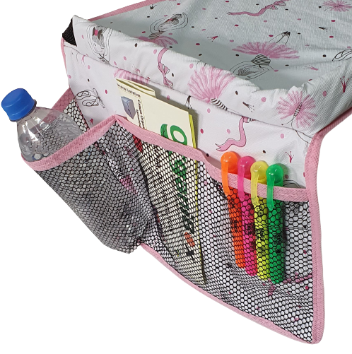 Mesinha Infantil Portátil para Cadeirinha Carro e Carrinho de Bebe Montessoriano Cor:rosa - 3