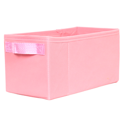 Caixa Colorida 14x14x28 com Alça - Rosa - Organibox - 3