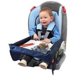 Mesinha Infantil Portátil Para Cadeirinha carro e carrinho de bebe Montessoriano Cor:Azul - 2