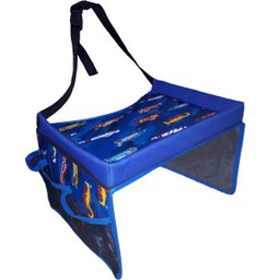 Mesinha Infantil Portátil Para Cadeirinha carro e carrinho de bebe Montessoriano Cor:Azul - 3