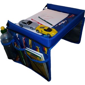 Mesinha Infantil Portátil Para Cadeirinha carro e carrinho de bebe Montessoriano Cor:Azul