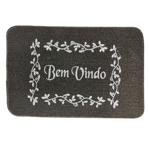 Capacho Estampado 40x60 100% Propileno - Preto