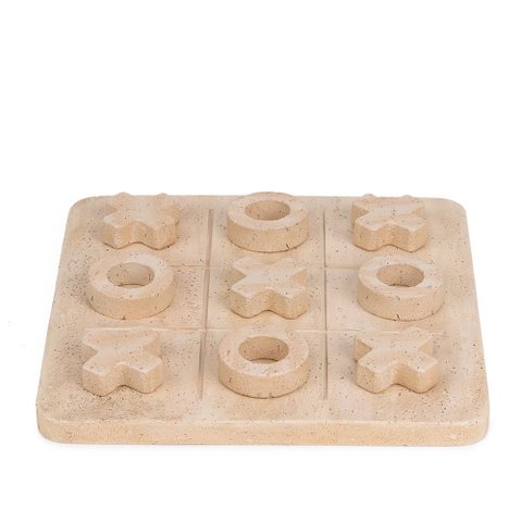 Peça Decorativa Jogo da Velha em Poliresina 25cm 22874 Mart