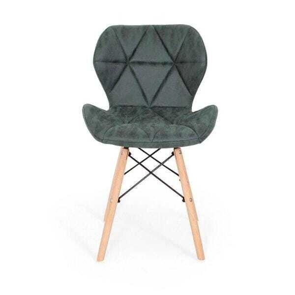 Cadeira Charles Eames Eiffel Slim Special Estofada - Verde - 2