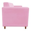 Ver imagem 3 de Sofá 3 Lugares Lívia Suede - D'Rossi - Rosa Bebê