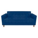 Ver imagem 1 de Sofá 3 Lugares Lívia Suede - D'Rossi - Azul Marinho