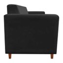 Ver imagem 3 de Sofá 3 Lugares Lívia Suede - D'Rossi - Preto