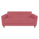 Ver imagem 1 de Sofá 3 Lugares Lívia Suede - D'Rossi - Rose