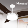 Ventilador de Teto Maragogi LED 6500K Branco Com 3 Pás Tabaco de MDF 220V+Controle Ventex - 2