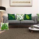 Ver imagem 2 de Kit 4 Almofadas Cheias 40cm X 40cm Decorativas Estampadas Digital Coloridas Sala Sofá Quarto Folhas