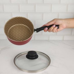 Panela Antiaderente Tramontina em Alumínio Starflon Max Turim Avulsa Vermelha 2 Litros - 8