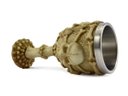 Ver imagem 5 de Taça Cálice Em Aço Inox e Resina 6 Caveiras Osso Crânio Medieval Rock Colecionável Decorativo Coquet