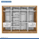 Ver imagem 5 de Guarda Roupa Casal 4 Portas 4 Gavetas Milano -Mt- Rei de Casa Carvalho