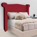 Ver imagem 1 de Cabeceira Estofada Sienna para Cama Box Queen 160 cm Suede Vermelho