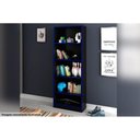 Ver imagem 3 de Estante Livreiro Casal ME4141 c/ 4 Prateleiras Preto - Tecno Mobili