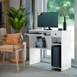 Mesa de Computador Viena Branco - 2