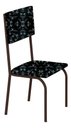 Ver imagem 2 de Kit 4 Cadeiras Ana Corino Preto Lirio Tubo Marrom Cafe