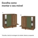 Ver imagem 5 de Balcão de Canto Cozinha Vik 1 Porta MDP 94cm Rustic e Verde Madesa