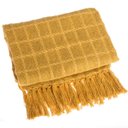 Ver imagem 1 de Manta para Sofa ou Peseira Algodao Diversas Cores 1.80x1.20m - Mostarda