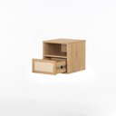 Ver imagem 4 de Mesa de Cabeceira Har Suspensa 1 Gaveta 1 Nicho 33 Cm X 36 Cm Tauari - Telinha Rattan