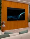 Ver imagem 1 de Painel Ripado Modulo Suspenso Parede TV 85 Nanda 2200 mm Cor:Madeira
