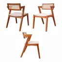 Ver imagem 5 de Conjunto de Mesa 90x90cm com 2 Cadeiras Verona Marrom Espresso Móveis