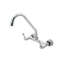 Ver imagem 3 de Torneira Pia Misturador Cozinha Parede Bica Móvel Cromado