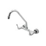Torneira Pia Misturador Cozinha Parede Bica Móvel Cromado - 3