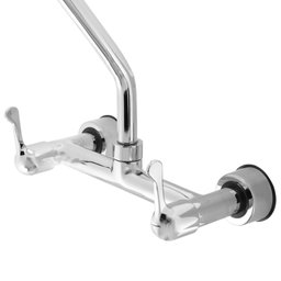 Torneira Misturador Cozinha Parede Água Quente/fria Bica Móvel - 2