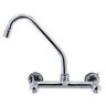 Torneira Misturador Cozinha Parede Água Quente/fria Bica Móvel - 5