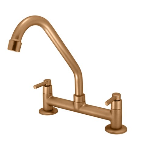Torneira Misturador Cozinha Mesa Arejador Articulado Metal até 70º C ¼ Cobre