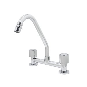 Torneira Misturador Cozinha Bancada Arejador Articulado Metal Cromado