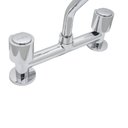 Ver imagem 5 de Torneira Misturador Cozinha Bancada Arejador Articulado Metal Cromado