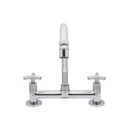 Torneira Misturador Cozinha Bancada Cromado Tubo Bica Móvel com Arejador Articulável Luxo - 4