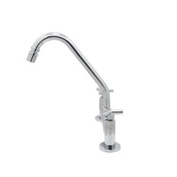 Torneira Misturador Cozinha Bancada Cromado Tubo Bica Móvel com Arejador Articulável Luxo - 3