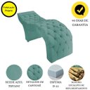 Ver imagem 4 de Maca Estofada Capitonê Clínica Salão Estética Suede Marta:Azul Tiffany