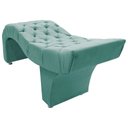 Ver mais imagens de Maca Estofada Capitonê Clínica Salão Estética Suede Marta:Azul Tiffany