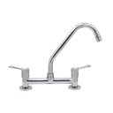 Ver imagem 2 de Torneira Misturador Cozinha Mesa Bica Móvel com Arejador Articulado Metal Cromado Luxo