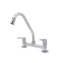 Ver imagem 1 de Torneira Misturador Cozinha Mesa Bica Móvel com Arejador Articulado Metal Cromado Luxo