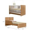 Ver imagem 3 de Dormitório Infantil Pérola Guarda Roupa, Cômoda e Berço
