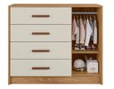 Ver imagem 4 de Dormitório Infantil Pérola Guarda Roupa, Cômoda e Berço