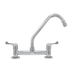 Torneira Misturador Cozinha Bancada Bica Móvel com Arejador Articulável Cromado Luxo - 2