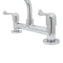 Ver imagem 4 de Torneira Misturador Cozinha Bancada Bica Móvel com Arejador Articulável Cromado Luxo