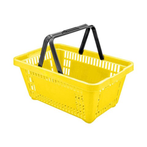Cesto de Compras Plástico Para Supermercado 16L D100 Cód. 3000 - Della Plast