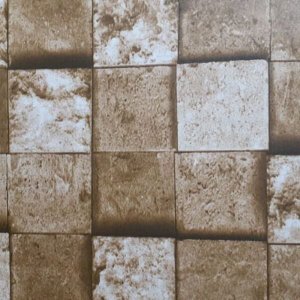 Papel de Parede lavável tijolo marrom rústico 3D