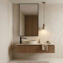 Ver imagem 7 de Pendente Pietra Redondo Travertino e Madeira Ø12×16CM Base E27 IP20 Bivolt Pnd-Pie-Tr