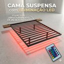 Ver imagem 5 de Cama Flutuante Casal com LED Lara Preto
