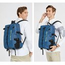 Ver imagem 7 de Mochila Esportiva Basquete Viagem Masculina Feminina Reforçada Arctic Hunter B00391 Azul petróleo