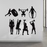 Adesivo de Parede Fitness Crossfit Decoração para Academia e Saúde - 3